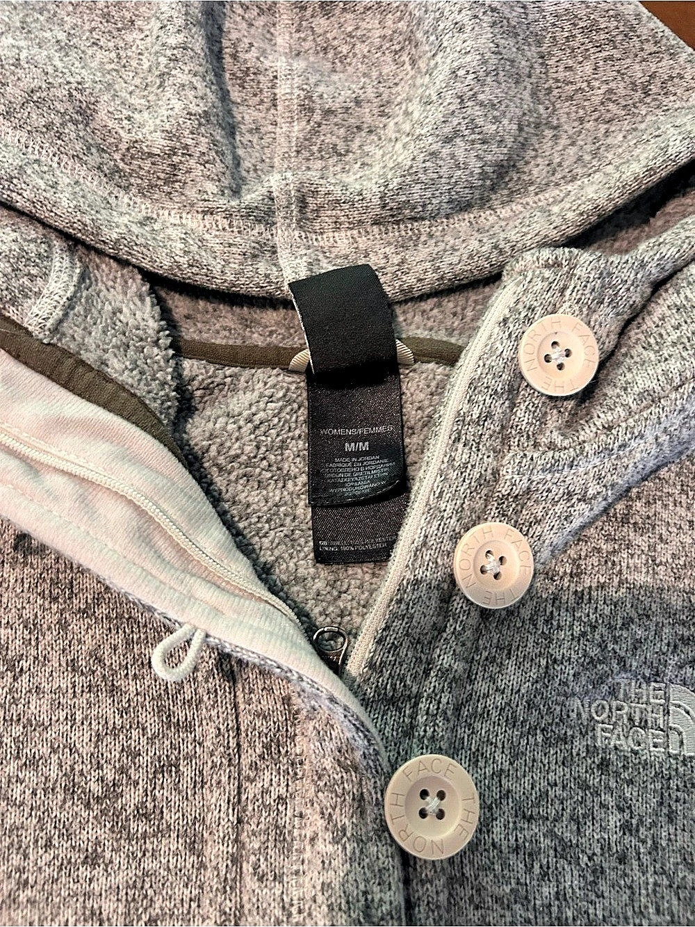 The North Face Gray Hooded Pullover Size Medium - Picture 5 of 7
